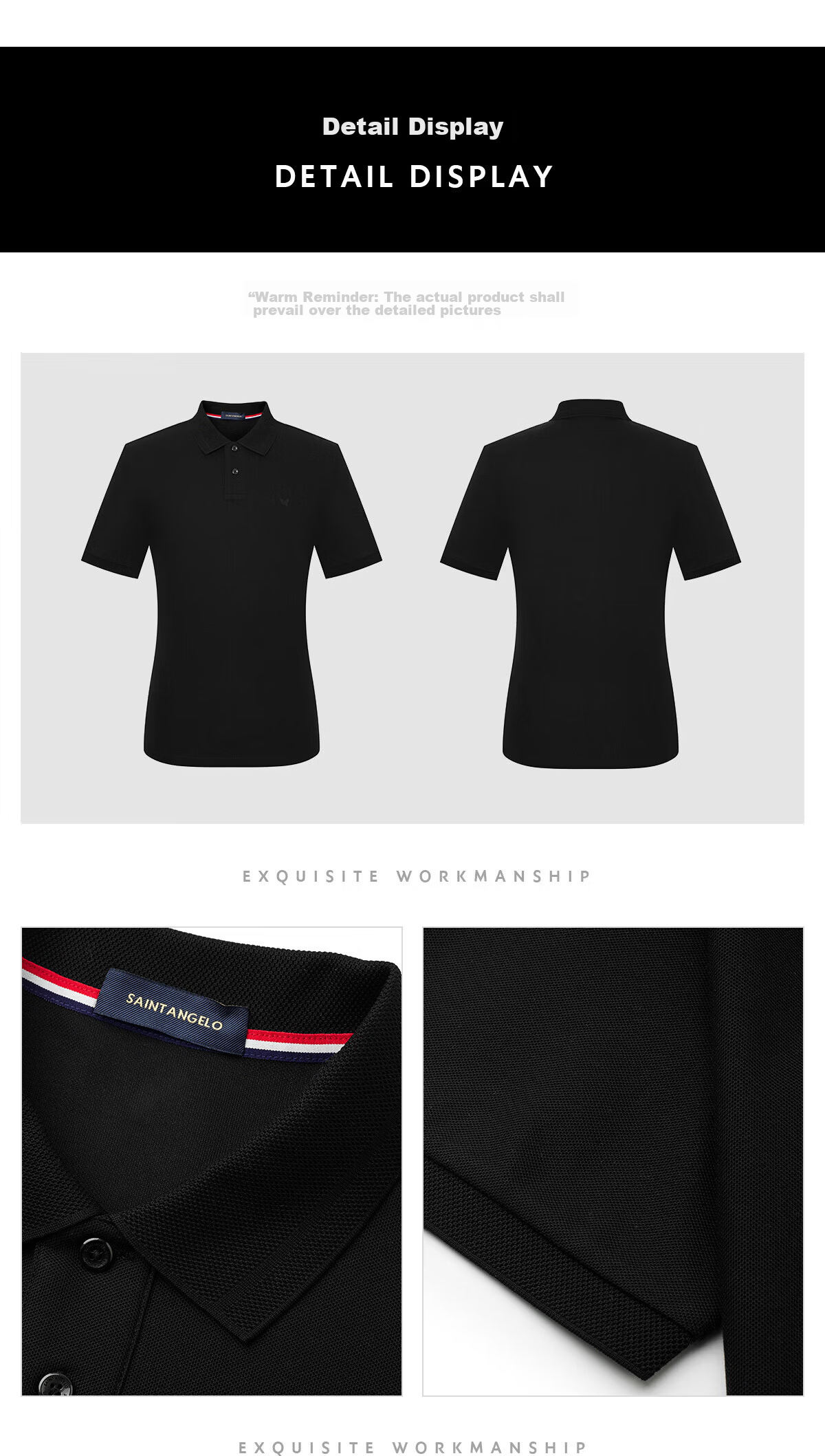 Baoxiniao Men's Short Sleeve Polo Shirt Business Casual Collared T-Shirt KESTA1204AU 19